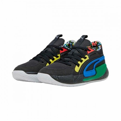 Basketball Shoes for Adults Puma  Court Rider Chaos Black image 3
