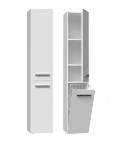 Top E Shop Bathroom cabinet NEL IV 31x30x174 cm, matt white image 3