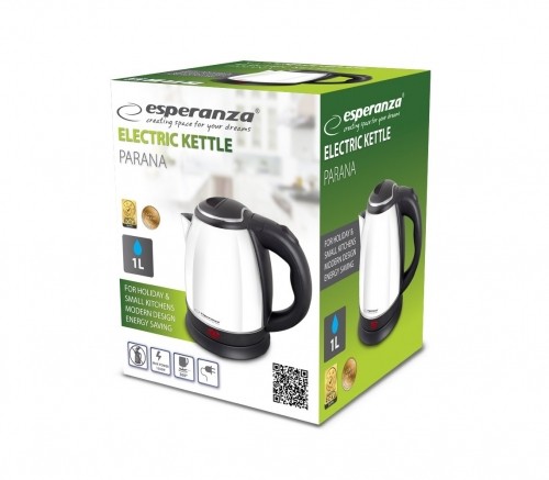 Esperanza EKK128W Electric kettle 1 L Black,White 1350 W image 3