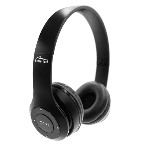 Media Tech MEDIA-TECH EPSILION BT MT3591 Wireless headphones Bluetooth 4.2 Microphone Radio FM Black image 3