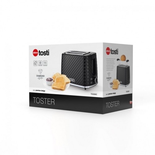 TO280C ELDOM Toaster TOSTI, bun rack, defrost system, black image 3