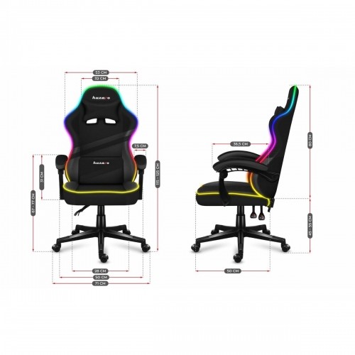 Gaming Chair Huzaro HZ-Force 4.4 RGB Black image 3