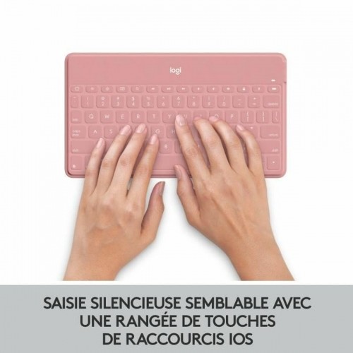 Keyboard Logitech AZERTY French Pink image 3