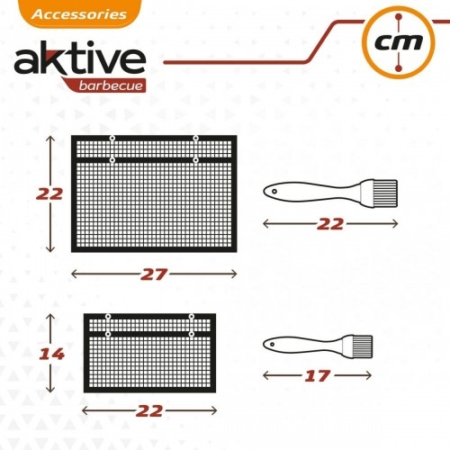 Портативный барбекю Aktive Силикон Пластик 27 x 24,5 x 0,4 cm image 3