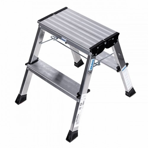 2-step folding ladder Krause 130037 Silver Aluminium image 3