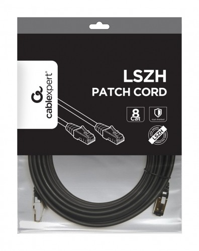 Gembird PP8-LSZHCU-BK-10M networking cable Black Cat8 S/FTP (S-STP) image 3
