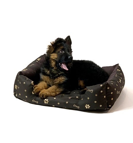 GO GIFT Dog bed XL - brown - 75x55x15 cm image 3