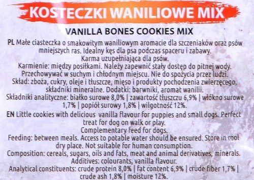 MACED Bones Cookies Vanilla Mix - dog treat - 1 kg image 3