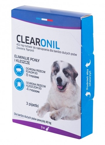 FRANCODEX Clearonil Large breed -  anti-parasite drops for dogs - 3 x 402 mg image 3