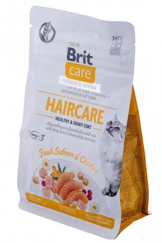BRIT Care Grain Free Haircare Healthy & Shiny Coat - dry cat food - 400 g image 3