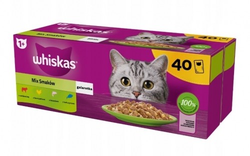 WHISKAS Mix Favourites in jelly - wet cat food - 40x85 g image 3