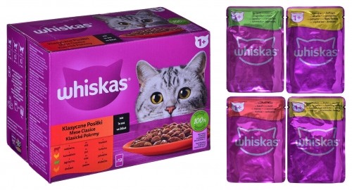 WHISKAS Classic Meals in Sauce - wet cat food - 12x85g image 3