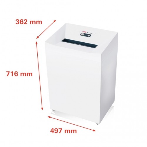 HSM Pure 530 paper shredder Particle-cut shredding 55 dB 30 cm White image 3