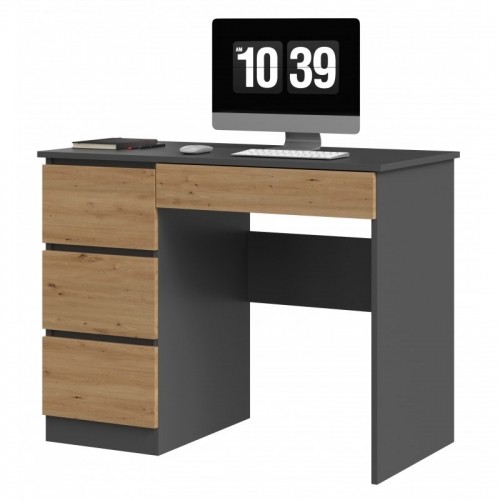 Top E Shop Desk MIJAS LEFT 98x51x76 cm Anthracite/Artisan image 3