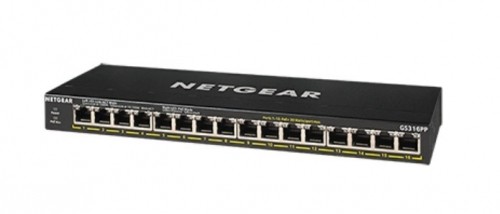 NETGEAR GS316PP Unmanaged Gigabit Ethernet (10/100/1000) Power over Ethernet (PoE) Black image 3