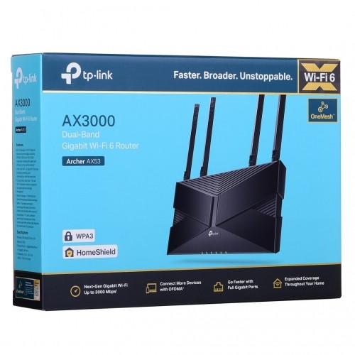 TP-LINK Archer AX53 wireless router Gigabit Ethernet Dual-band (2.4 GHz / 5 GHz) 4G Black image 3