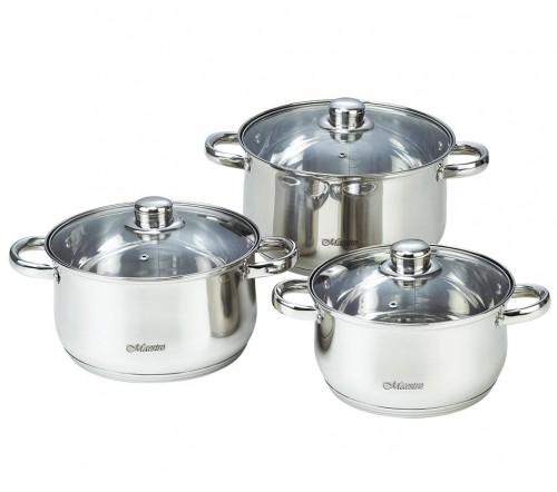 MAESTRO MR-2020-6M 6-piece cookware set, stainless steel image 3