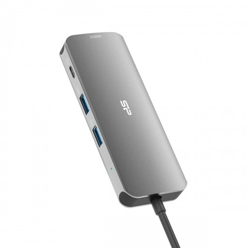 USB Centrmezgls Silicon Power SR30 Pelēks image 3