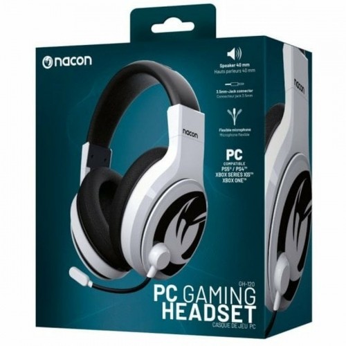 Headphones with Microphone Nacon GH-120 Grey image 3
