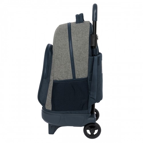 School Rucksack with Wheels Kappa Dark navy Grey Navy Blue 33 X 45 X 22 cm image 3