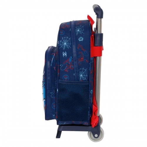 Школьный рюкзак с колесиками Spider-Man Neon Тёмно Синий 27 x 33 x 10 cm image 3