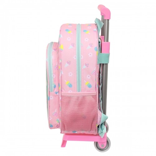 Школьный рюкзак с колесиками Peppa Pig Ice cream Розовый Мята 26 x 34 x 11 cm image 3