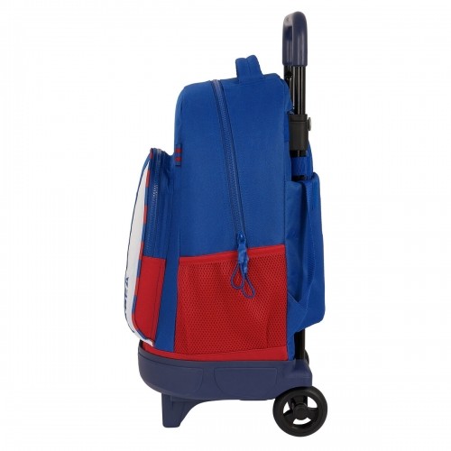 Школьный рюкзак с колесиками F.C. Barcelona Синий Тёмно Бордовый 33 X 45 X 22 cm image 3