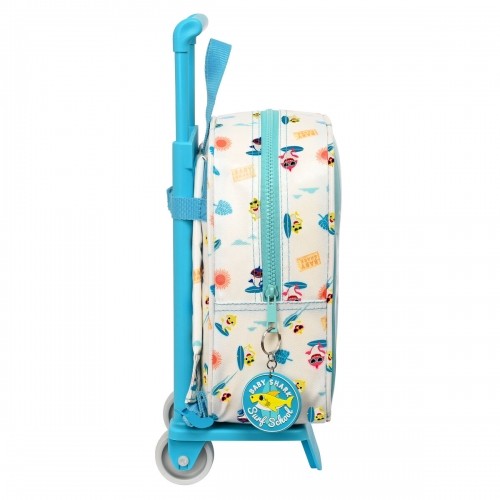 Школьный рюкзак с колесиками Baby Shark Surfing Синий Белый 22 x 27 x 10 cm image 3