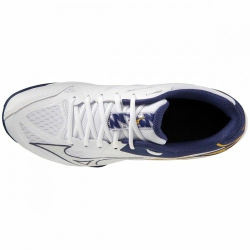 Unisex Casual Trainers Mizuno Thunder Blade Z White Navy Blue image 3