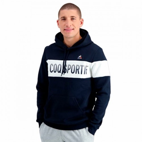 Unisex Sporta Krekls ar Kapuci Le coq sportif BAH Hoody N°1 Tumši Zils image 3