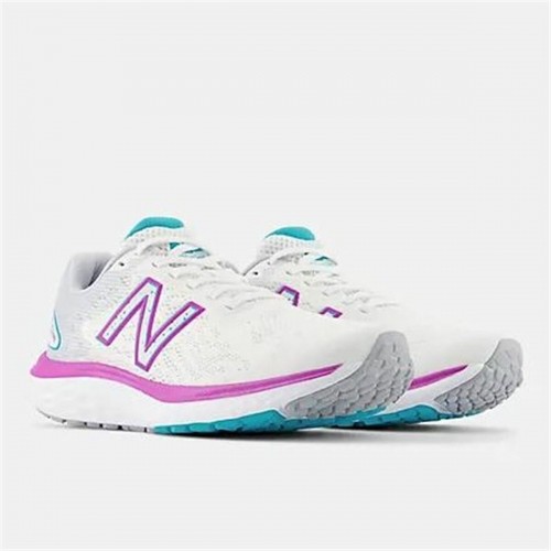 Running Shoes for Adults New Balance Fresh Foam 680v7 White Lady image 3