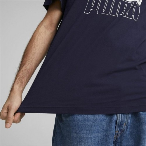 Unisex Krekls ar Īsām Piedurknēm Puma Italia FIGC Tumši zils image 3