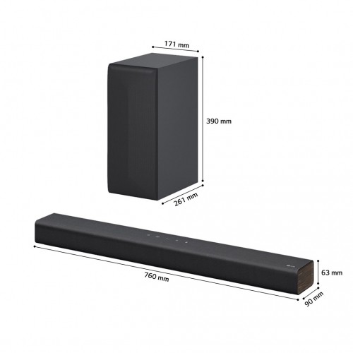 LG S40Q Black 2.1 channels 300 W image 3