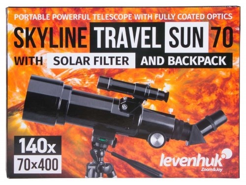 Levenhuk Skyline Travel Sun 70 Refractor Black image 3