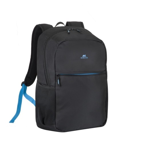 Rivacase Regent 8069 notebook case 43.9 cm (17.3") Backpack Black, Cyan image 3