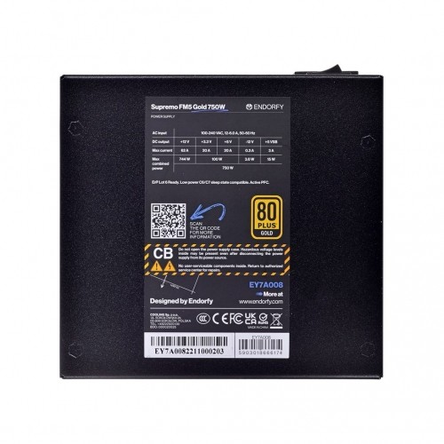 ENDORFY Supremo FM5 Gold 750 W power supply unit 18+10 pin ATX ATX Black image 3