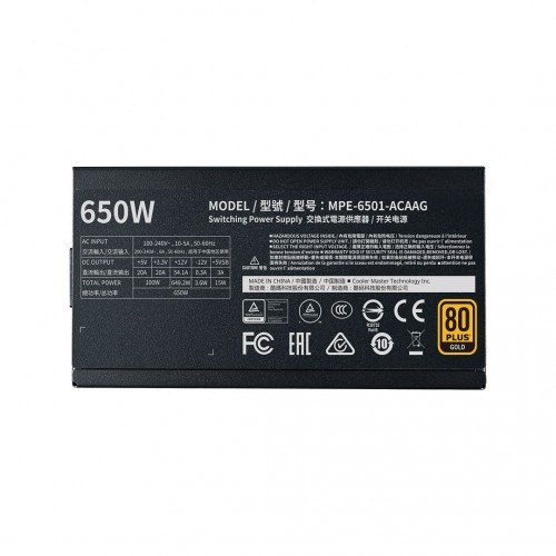 Cooler Master MWE Gold 650 - V2 Full Modular power supply unit 650 W 24-pin ATX ATX Black image 3