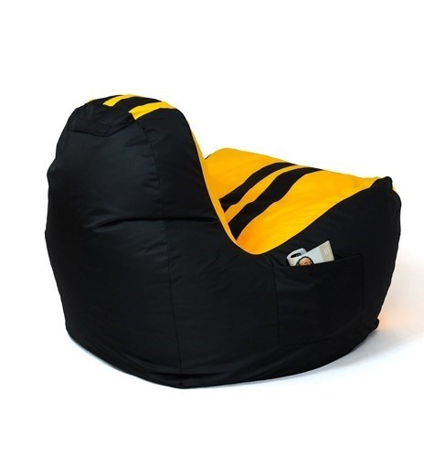Go Gift Sako bag pouffe Ferrari black-yellow XXL 140 x 100 cm image 3