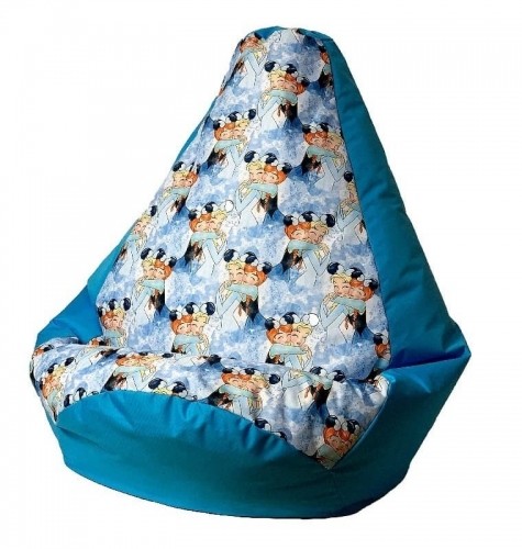 Go Gift Sako bag pouffe pear print blue - Frozen XXL 140 x 100 cm image 3