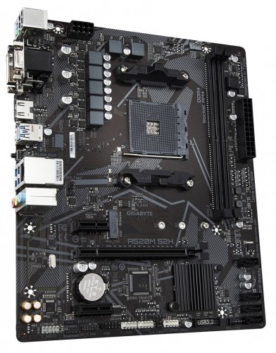 Gigabyte A520M S2H Motherboard - Supports AMD Ryzen 5000 Series AM4 CPUs, 4+3 Phases Pure Digital VRM, up to 5100MHz DDR4 (OC), PCIe 3.0 x4 M.2, GbE LAN, USB 3.2 Gen 1 image 3