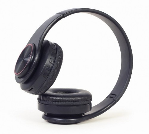 Gembird BHP-LED-01 headphones/headset Wired & Wireless Head-band Music/Everyday Micro-USB Bluetooth Black image 3