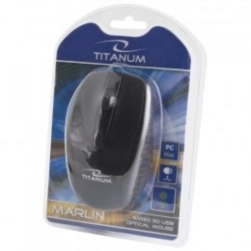 TITANUM TM110K mouse Ambidextrous USB Type-A Optical 1000 DPI image 3