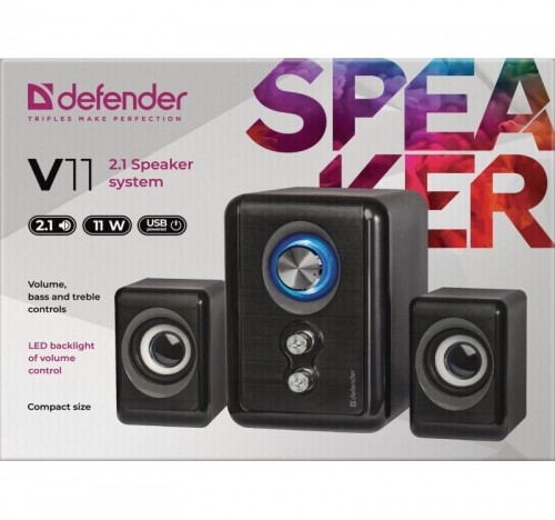 Computer speakers DEFENDER V11 2.1 11W USB image 3