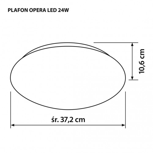 Modern LED ceiling plafond Activejet OPERA LED 24W image 3