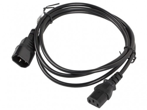 Lanberg CA-C13E-10CC-0018-BK power cable Black 1.8 m C13 coupler C14 coupler image 3