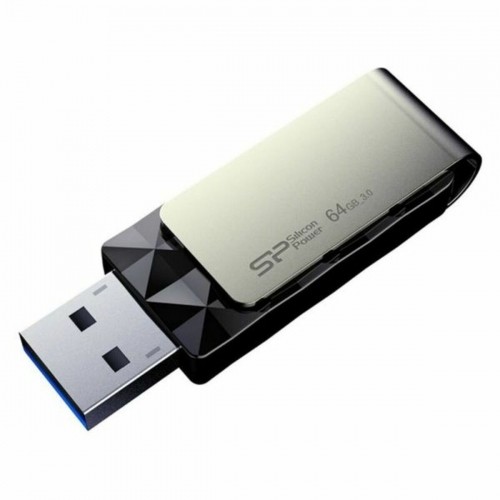 USВ-флешь память Silicon Power Blaze B30 64 GB Чёрный image 3