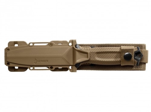 Survival knife GERBER Strongarm Fixed Serrated Coyote image 3