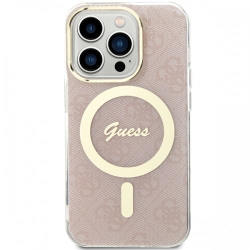 Guess GUHMP15XH4STP iPhone 15 Pro Max 6.7" rózowy|pink hardcase IML 4G MagSafe image 3