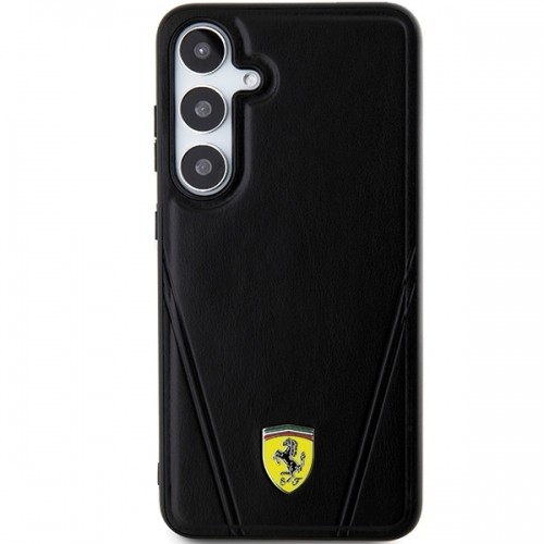 Ferrari FEHMS24MP3BAK S24+ S926 czarny|black hardcase Hot Stamp V Lines MagSafe image 3