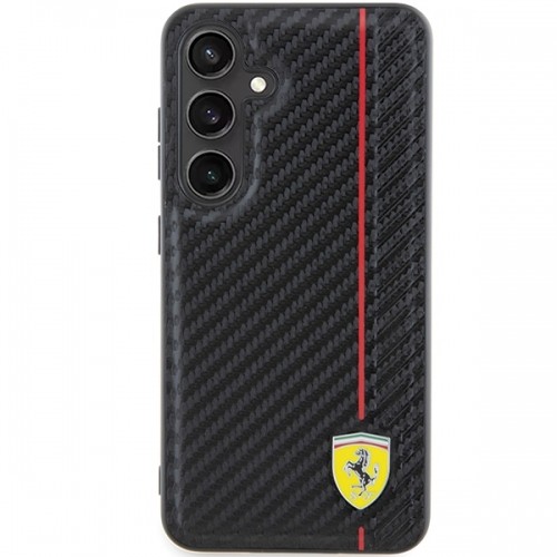 Ferrari FEHCS24SN3DUR S24 S921 czarny|black hardcase Carbon Printed Line image 3